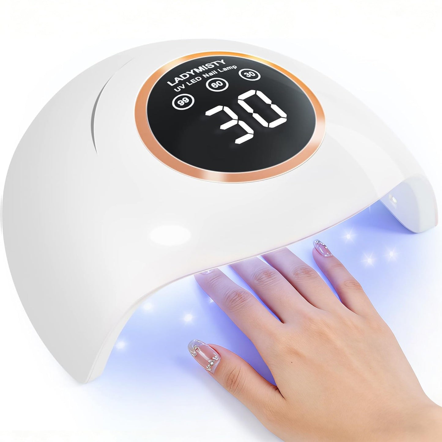 LadyMisty 72W UV LED Nail Lamp, 2026 New Upgrade UV Light for Gel Nails with 18 Beads, 3 Timer Nail Dryer, LCD Display, Auto Sensor, Professional Nail Beauty and Personal Care LadyMisty Default Title