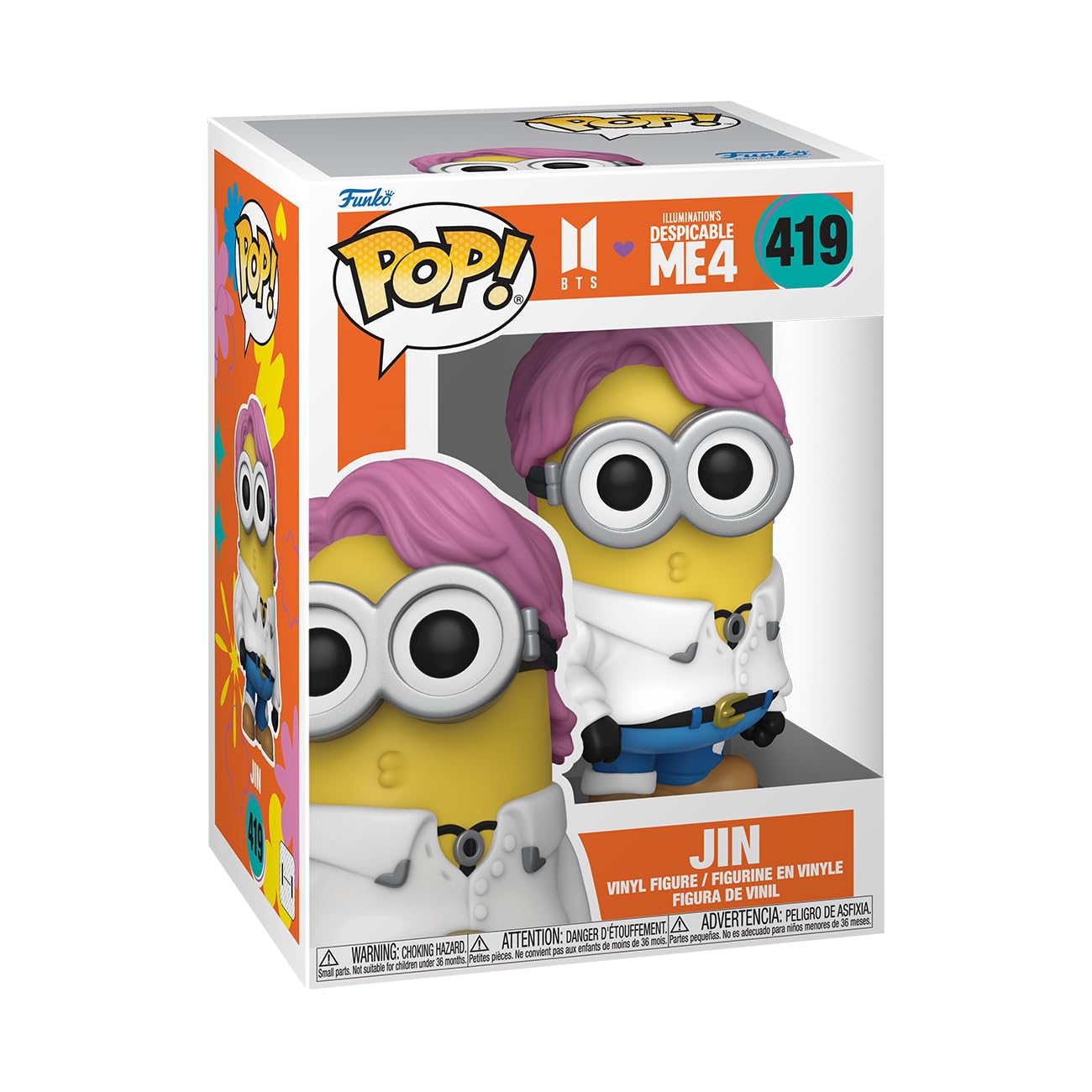 Funko POP! Rocks: Minions X BTS - Jin - BTS + Minions - Collectable Vinyl Figure - Gift Idea - Official Merchandise - for Kids & Adults - Movies…