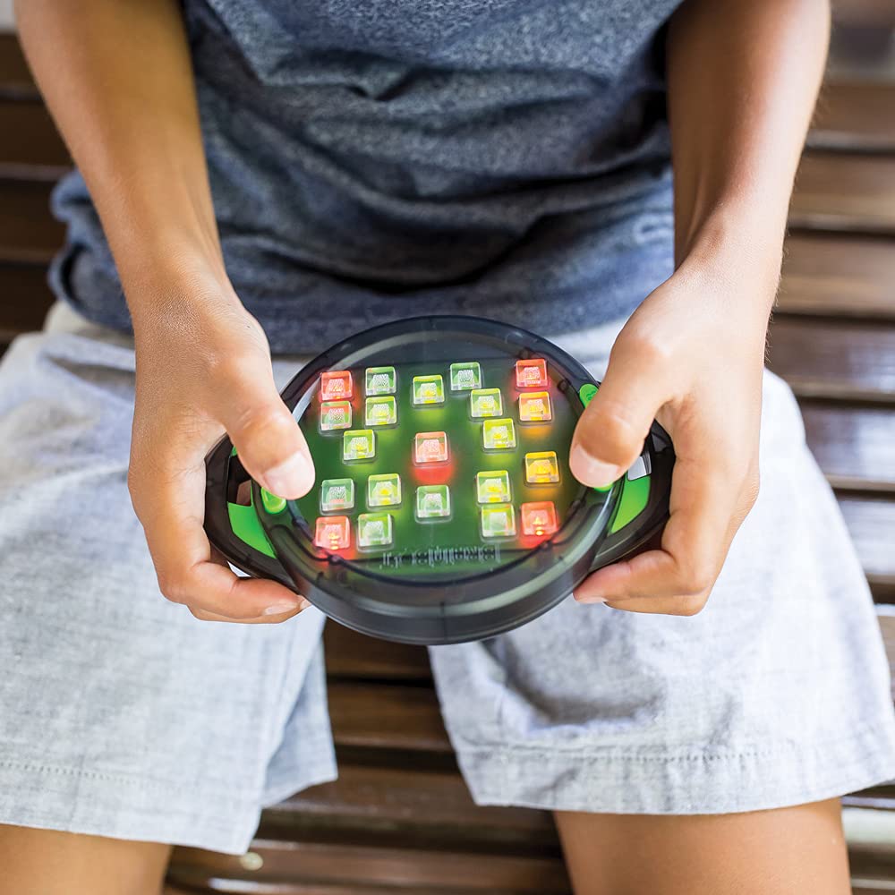 Educational Insights BrainBolt – Handheld Memory Game with Light & Sound, Single-Player Brain Teasers for Kids, Teens & Adults, Ages 7+