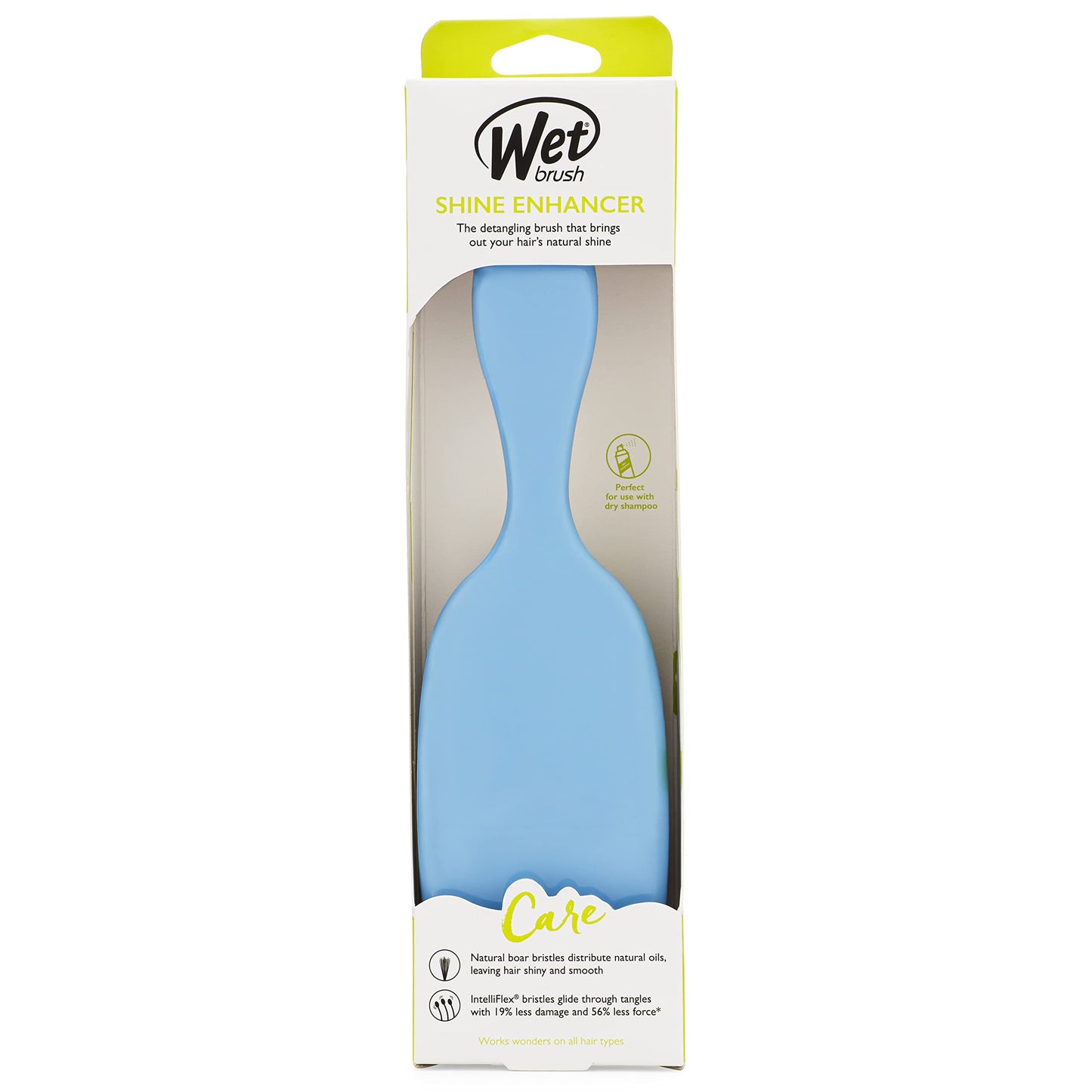 Wet Brush Shine Enhancer Hair Brush, Sky - Exclusive Ultra-soft IntelliFlex Bristles - Natural Boar Bristles for All Hair Types - For Women and Men Beauty and Personal Care Wet Brush