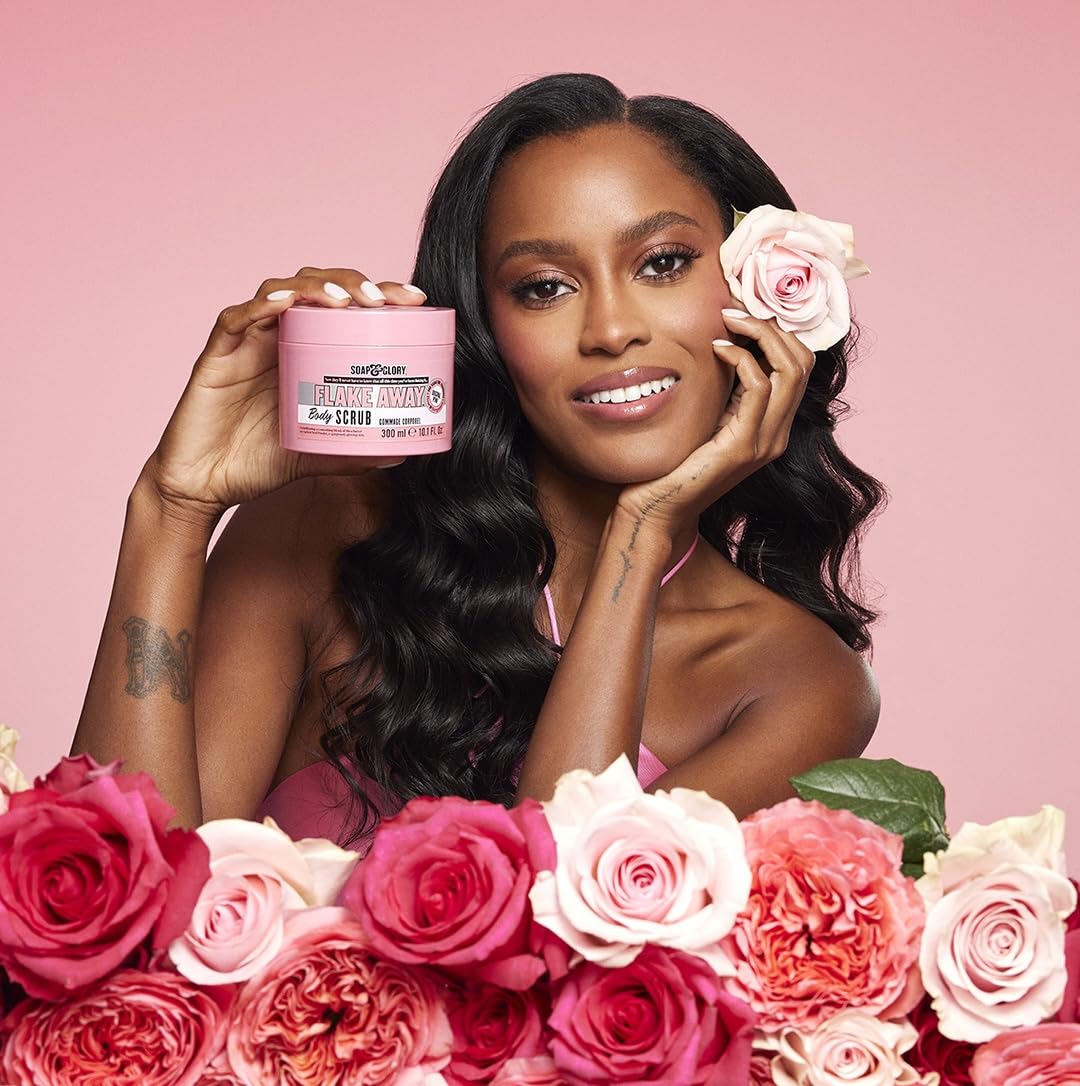 Soap & Glory Original Pink Exfoliating Body Scrub - Body Exfoliator & Dead Skin Remover with Mandarin Extract for Smooth, Radiant Skin - Rose