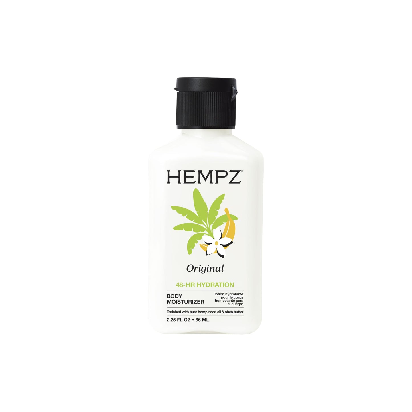 HEMPZ Mini Original Body Lotion, Floral & Banana Scent, Daily Moisturizing Cream, Shea Butter Hand and Body Moisturizer, Skin Care Products, Hydrating