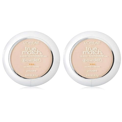 L'Oreal True Match Powder, Soft Ivory [N1], 0.33 oz (Pack of 2)