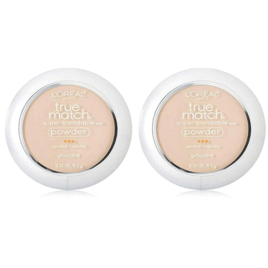 L'Oreal True Match Powder, Soft Ivory [N1], 0.33 oz (Pack of 2)