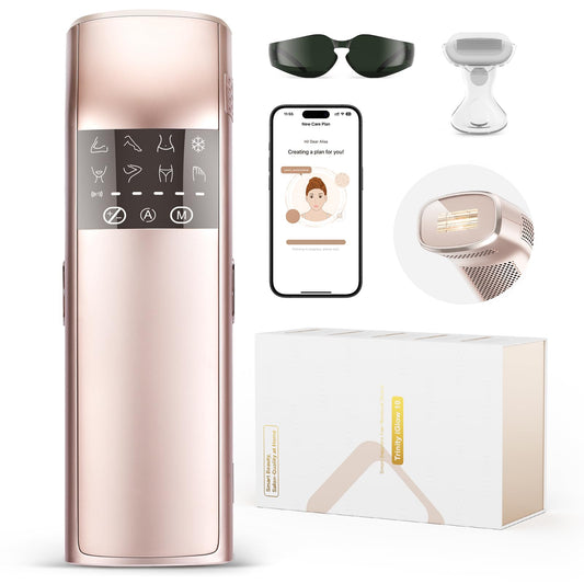 IPL Laser Hair Removal for Women & Men, 25J Triple-Pulse & 12cm² Sapphire 37°F Ice-Cooling Painless Hair Removal for Ingrown & Coarse Hair, Hair Beauty and Personal Care ECOFUN