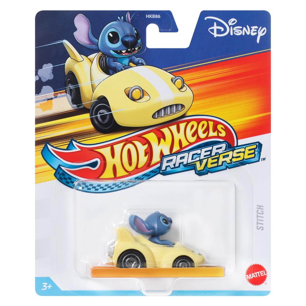 Hot Wheels RacerVerse Die-Cast Vehicle with Stitch Driver 1:64 Scale
