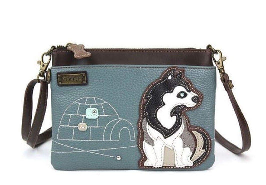 Chala Mini Crossbody Phone Purse with 2 Adjustable Straps (Husky Dog) Fashion CHALA