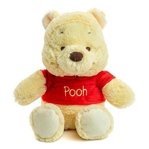 Kids Preferred Disney Baby Winnie the Pooh and Friends Stuffed Animal with Jingle and Crinkle, Pooh 12”