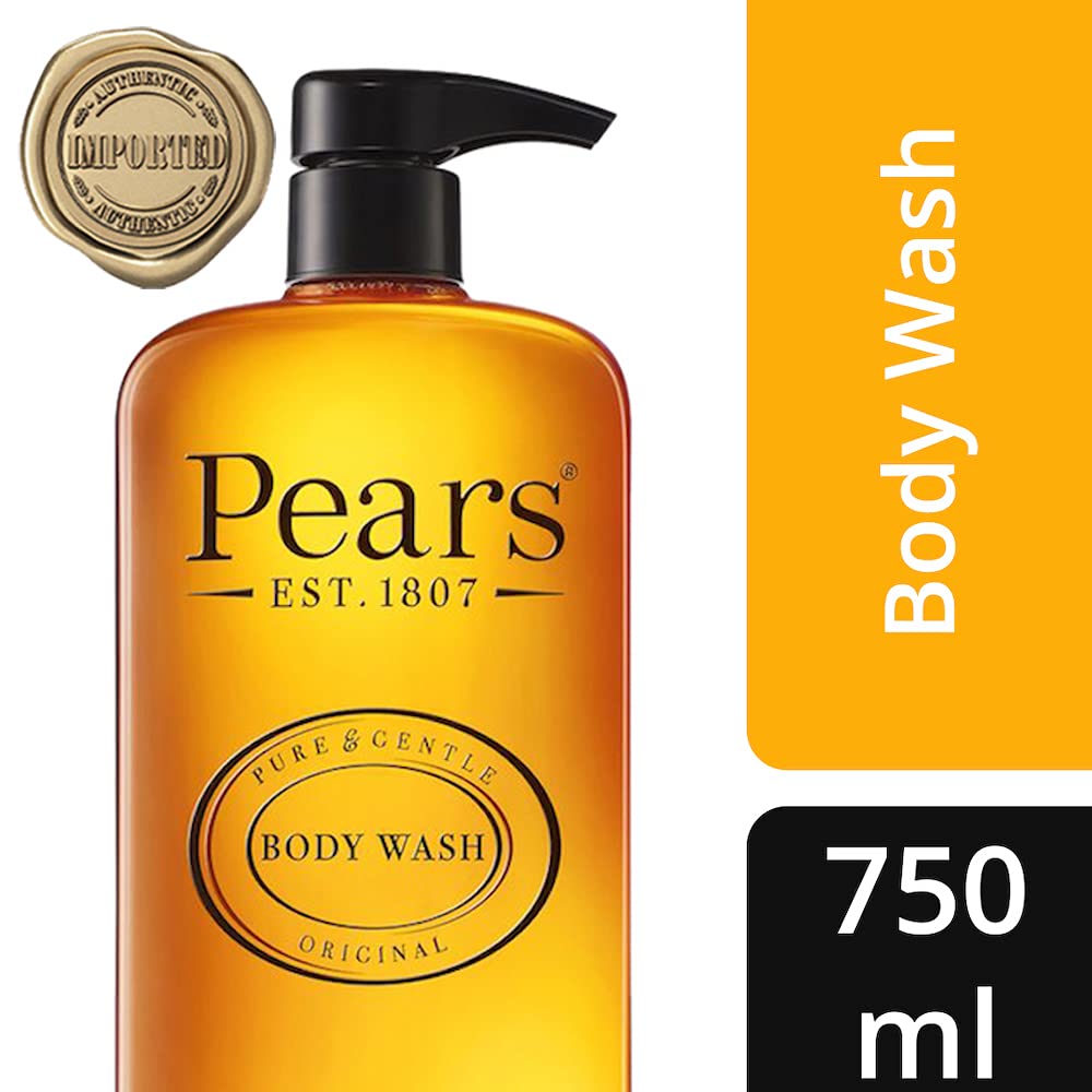 PEARS Pure & Gentle Gel Doccia 750ml | Originale | Realizzato con Oli Naturali e Senza Sapone | Idratazione Nutriente ed Estratti Naturali