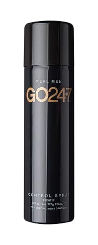 GO247 Control Spray - Strong Hold Finishing Spray for Men - Brushable, Flake-Free Formula - Locks In Style with Lasting Hold - Adds Natural Looking