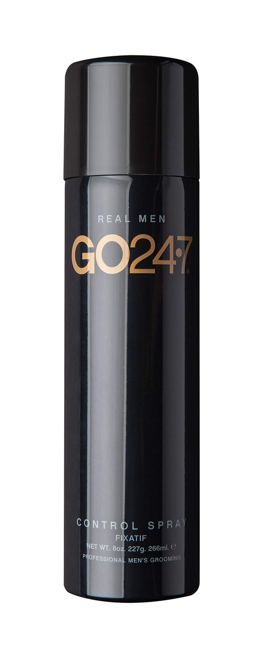 GO247 Control Spray - Strong Hold Finishing Spray for Men - Brushable, Flake-Free Formula - Locks In Style with Lasting Hold - Adds Natural Looking