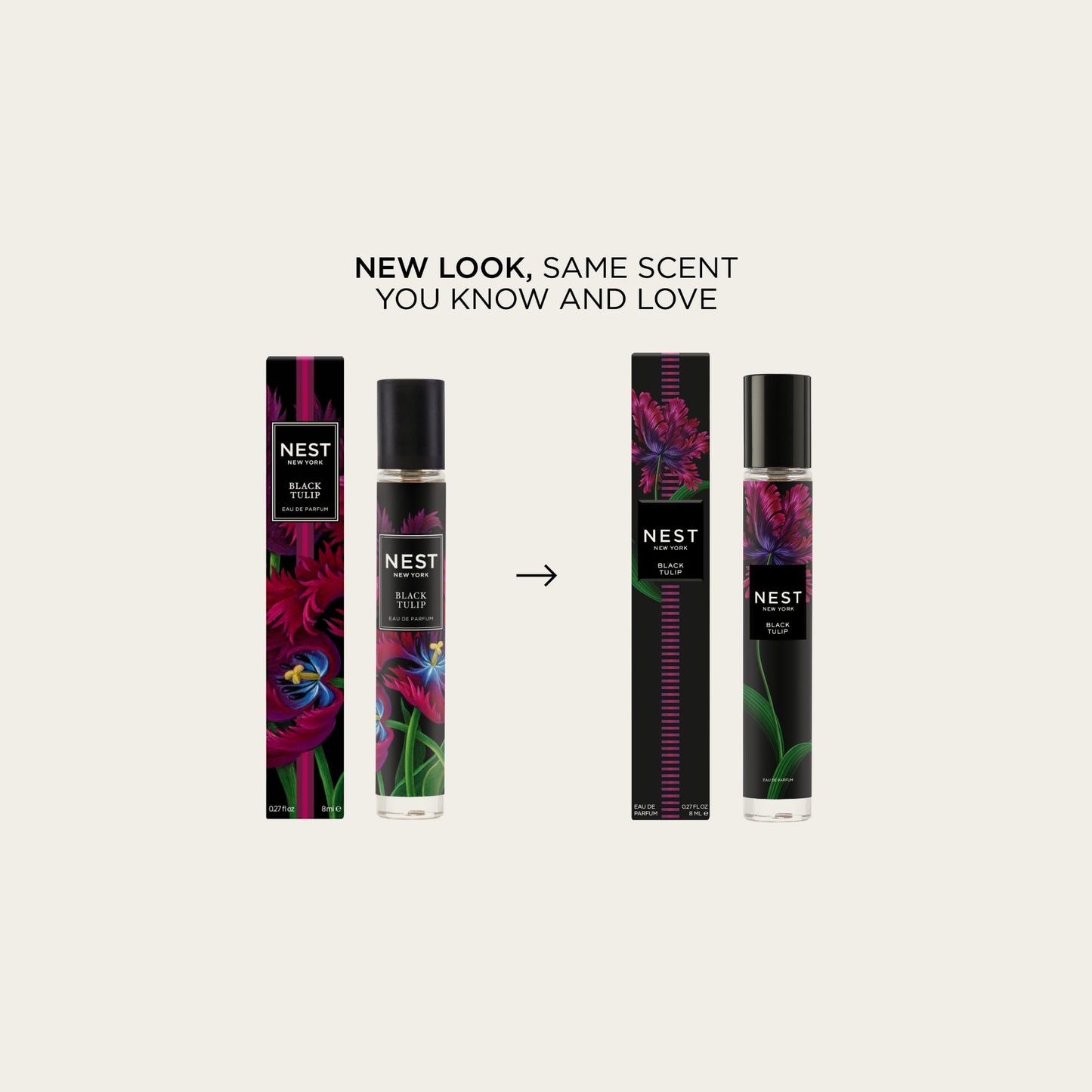 NEST New York Black Tulip Eau de Parfum (Travel Spray) - 8 mL - Vegan & Cruelty Free