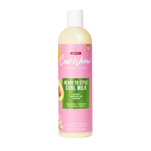 ORS Curlshow Ready to Style Curl Milk, Detangles, Nourishes & Delivers Light Definition 12 Ounces