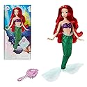 Disney Store Official Disney Princess Classic Doll (Ariel from The Little Mermaid), 11 Inches, Includes Brush with Molded Details, Fully Posable Toy…