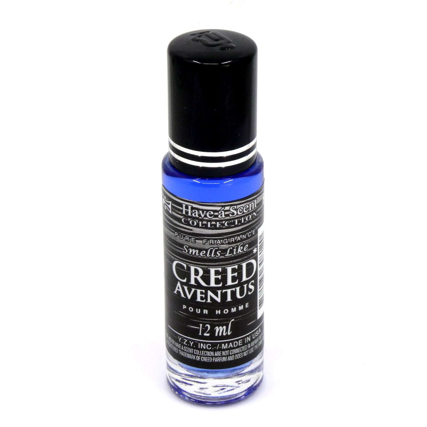 Impression Cologne Scents Roll-On 12ml Eau de Parfum for Men - Luxury Fragrance, Travel Size/Carry on, Long Lasting Scent (Creed Aventus)