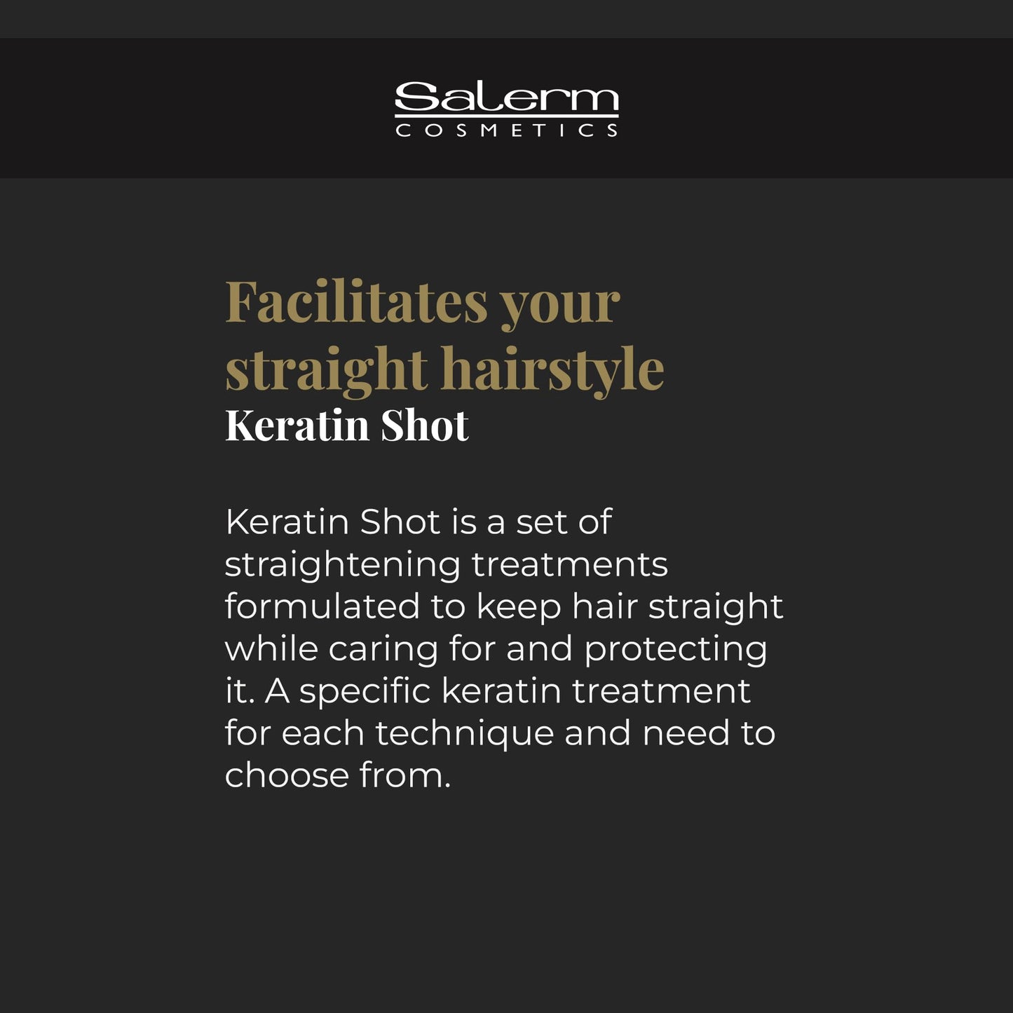 SALERM - Hair Serum - Keratin Shot Finish Serum - 100 ml - Final Touch for Keratin Shot - Conditioning and Shine - Anti-Frizz - Repairs Split Ends