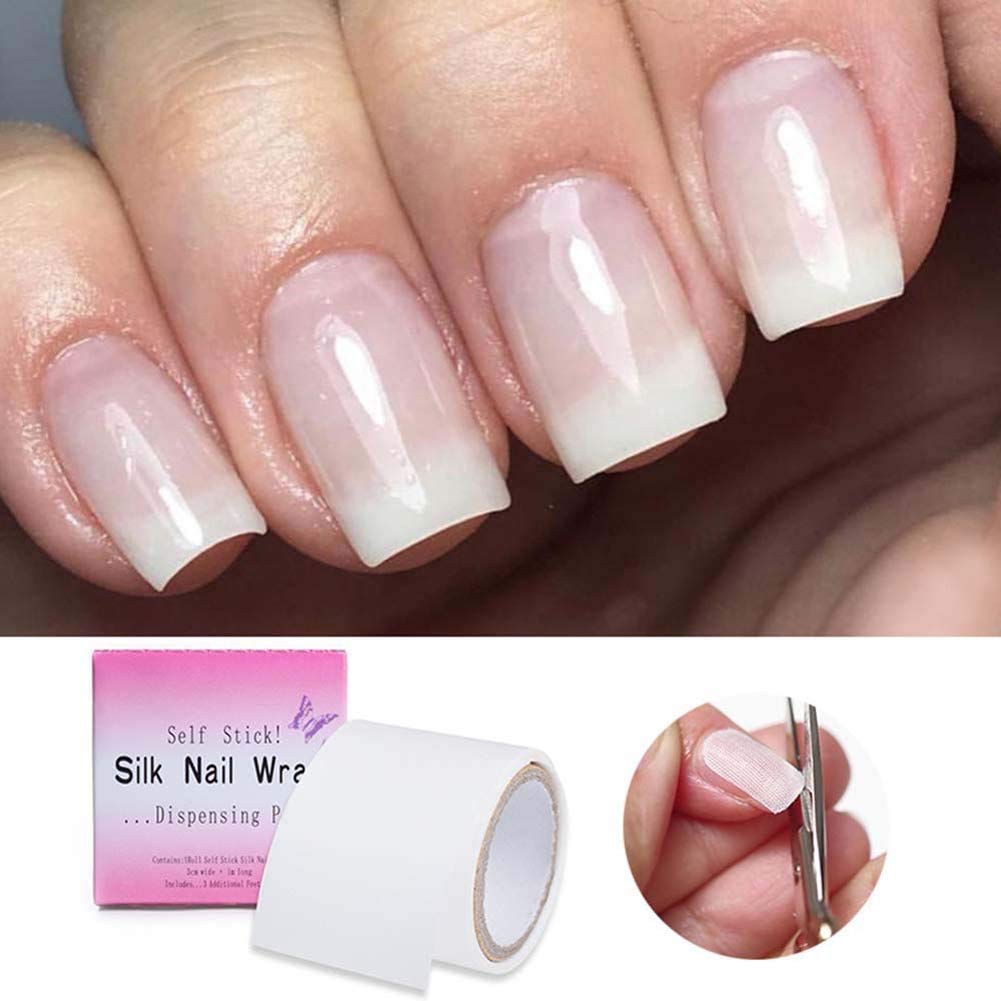 1 Roll Nail Repair Fiberglass Silk Wrap Self Adhesive Anti Damage DIY Strong Protect Reinforce Extension Sticker,Nail Repair Reinforce Nail Protector Beauty & Personal Care NT-ling