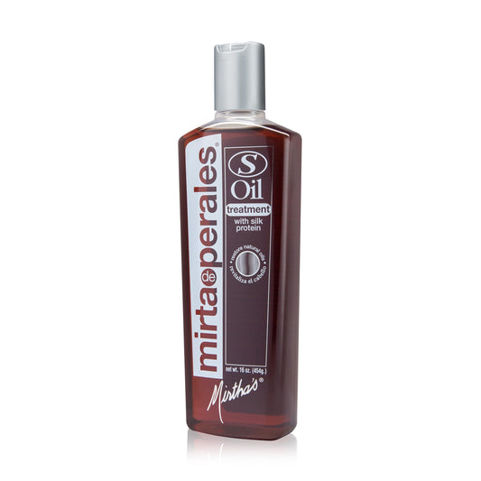 Mirta de Perales Oil “S” Hair Treatment for Dry Hair & Flaky Scalp | Deep-Cleansing Scalp Detox with Castor Oil & Silk Protein | Restores Moisture