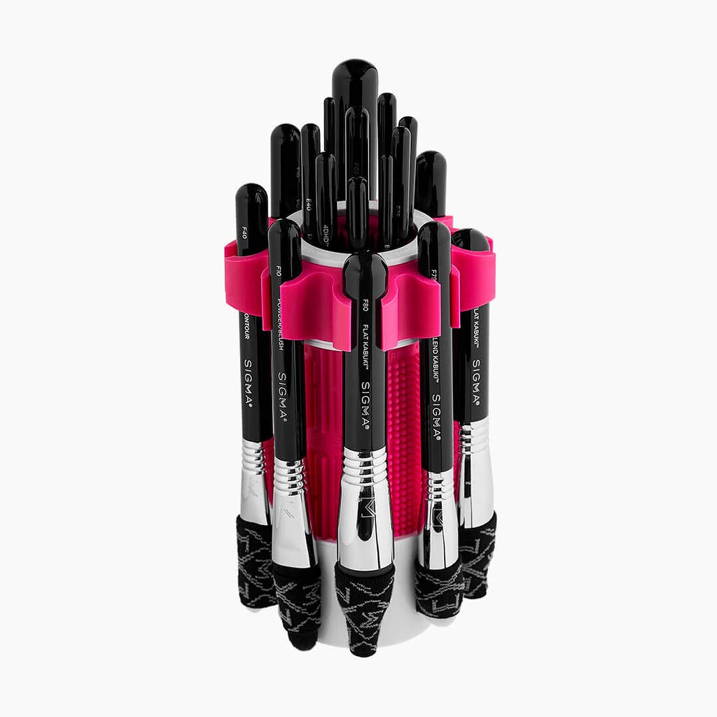 Sigma Beauty Dry'n Shape Spa - Makeup Brush Cleaning Tool - Wash, Dry and Shape to Restore Makeup Brushes - Makeup Brush Cleaner and Shaper - Holds 18