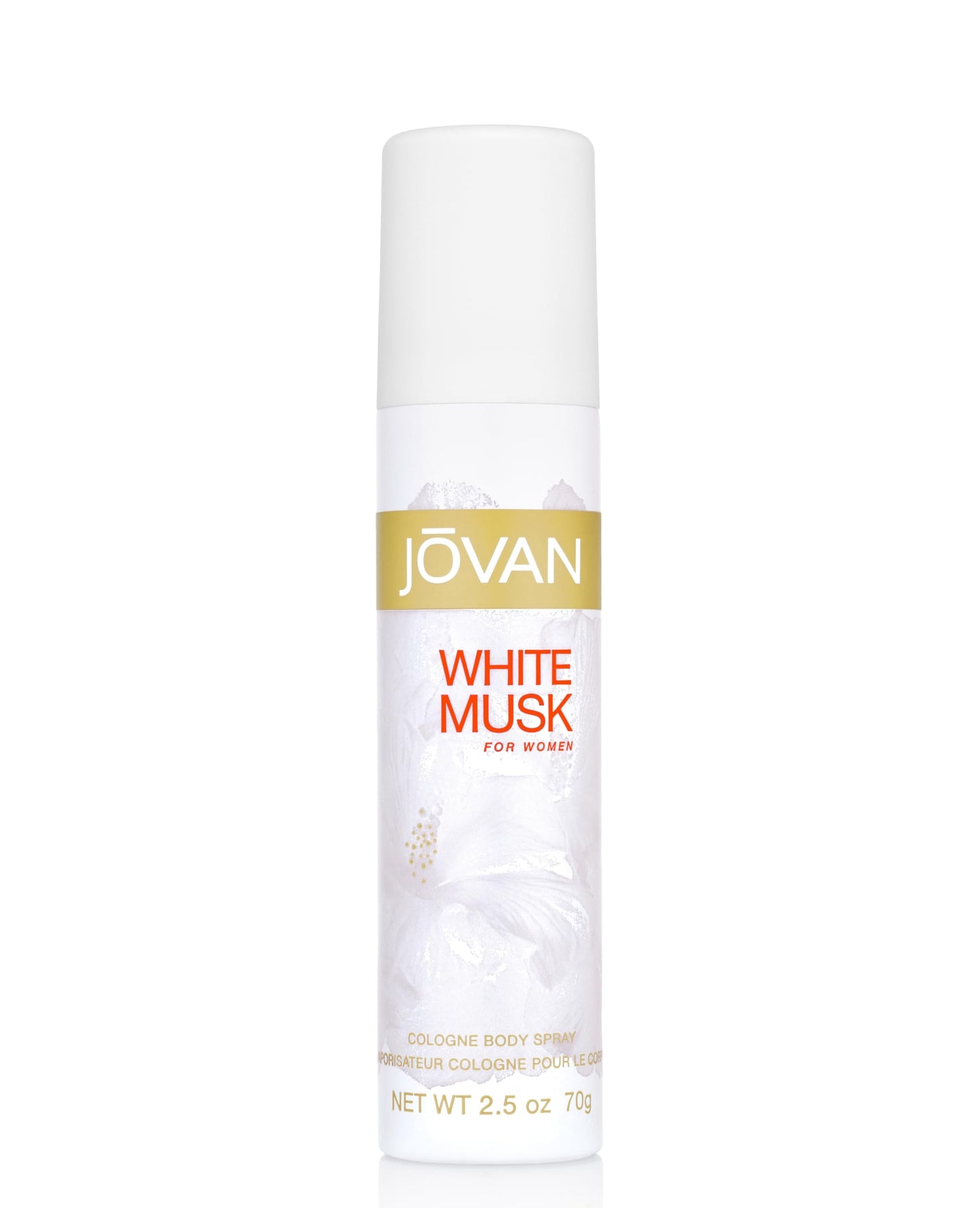 Jovan White Musk for Women Body Spray 2.5 fl oz (Pack of 1), Notes of Jasmine, Musk, and Amber, Women's Fragrance, Long Lasting, Everyday Fragrance