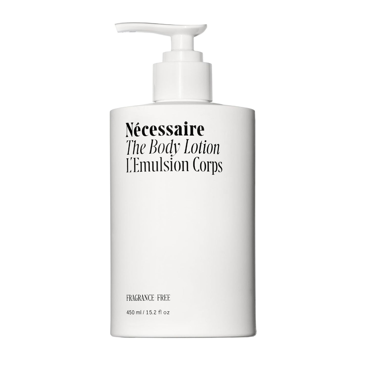 Nécessaire The Body Lotion - Fragrance-Free - Multi-Peptide Moisturizer - Firming Body Lotion for Women + Men. 2.5% Niacinamide. Non-Comedogenic +