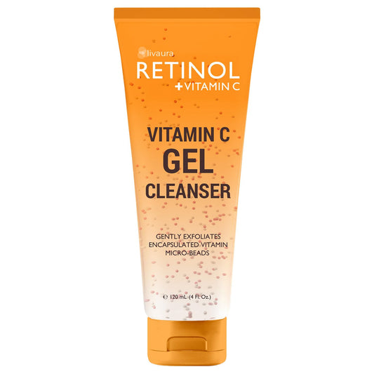 LIVAURA Retinol + Vitamin C Cleanser Face Wash, Brightens and Reduces Signs of Aging, Fine Lines and Uneven Texture, 4 Oz Beauty & Personal Care Retinol