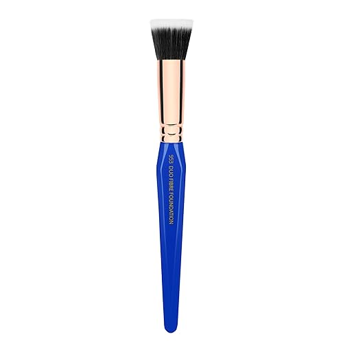 Bdellium Tools Professional Makeup Brush - Golden Triangle 953 Duo Fibre Foundation - With All Vegan and Soft Synthetic Fibers, For Precise
