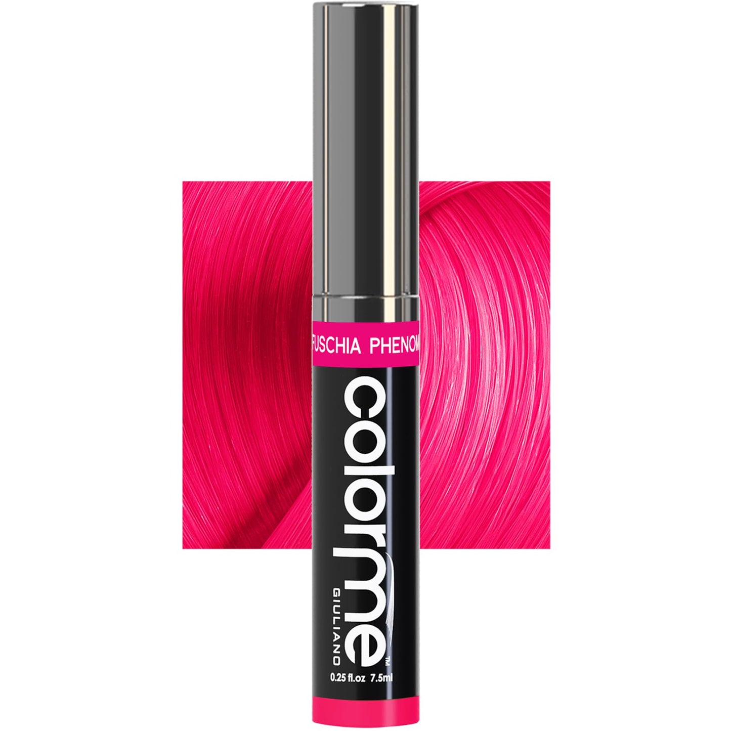 Colorme Root Touch Up Temporary Hair Mascara to color and Blend Semi Permanent Dye regrowth. Washes Out (FUCHSIA)