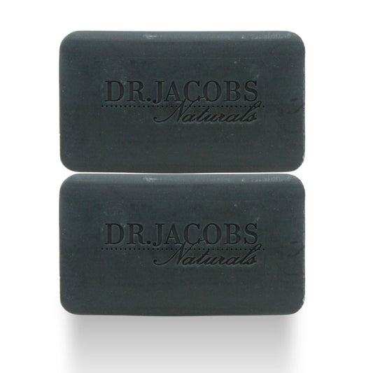 Dr Jacobs Naturals, Triple Milled Loofah Exfoliating Castile Bar Soap (Pack of 2) - Free of Parabens, Sulfates, Synthetics, Gltuen and GMO (Muddy Beauty & Personal Care DR.JACOBS NATURALS