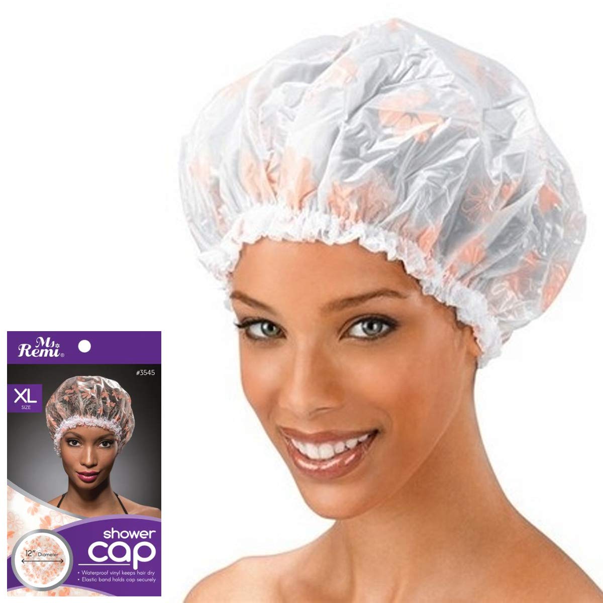 Annie Shower Cap Extra Large Size Pink Floral Beauty and Personal Care Annie