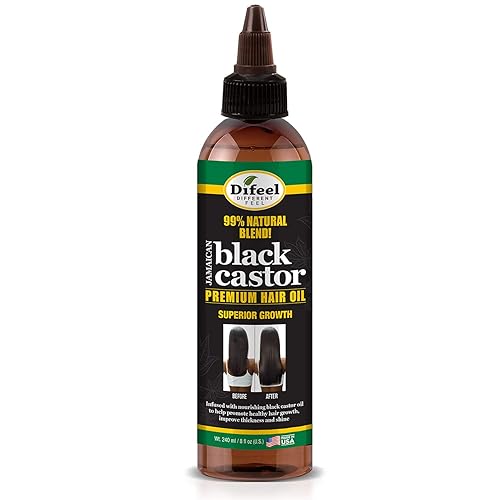 Difeel 99% Natural Blend Jamaican Black Castor Hair Oil 8 oz.