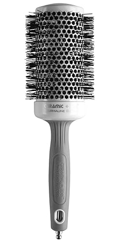 Olivia Garden Ceramic + Ion Round Thermal Hair Brush - Not Electrical - Professional Blowout Brush for Normal to Thick Hair - 2 1/8" Diameter Barrel