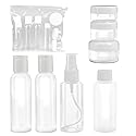 Soft 'N Style Empty Travel Size Bottles Set Plastic Travel Size Empty Bottles, Set of 7 Refillable Cosmetic Container Toiletry Bottles Set or Lotion