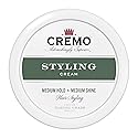 Cremo Hair Styling Cream, Barber Grade, Medium Hold, Medium Shine Hair Products, 4 Oz
