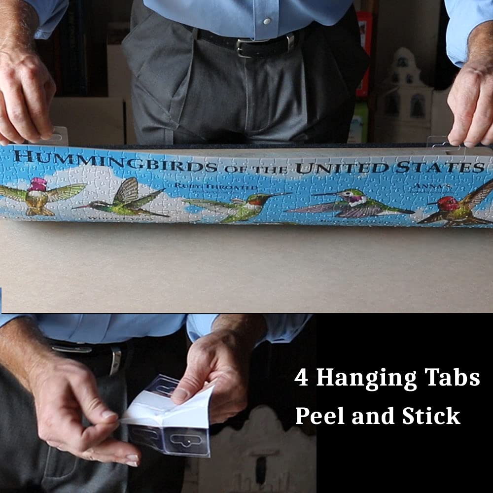 Puzzle Glue Sheets Clear Extra Large Puzzle Saver Peel and Stick - Preserve 1000 Piece Puzzles in Minutes