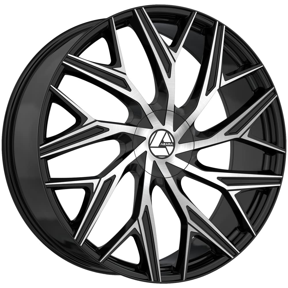 Azara AZA-527 20x8.5 5x112 5x114.3 +35 Cb 74.1 Gloss Black & Machined