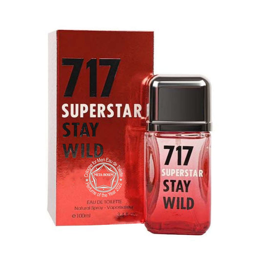 META-BOSEM 717 Super Star Stay Wild, Men's Cologne Eau de Toilette Natural Spray - Masculine Scent - Fruity Woody - Great Holiday Gift - for All Day Beauty & Personal Care META-BOSEM
