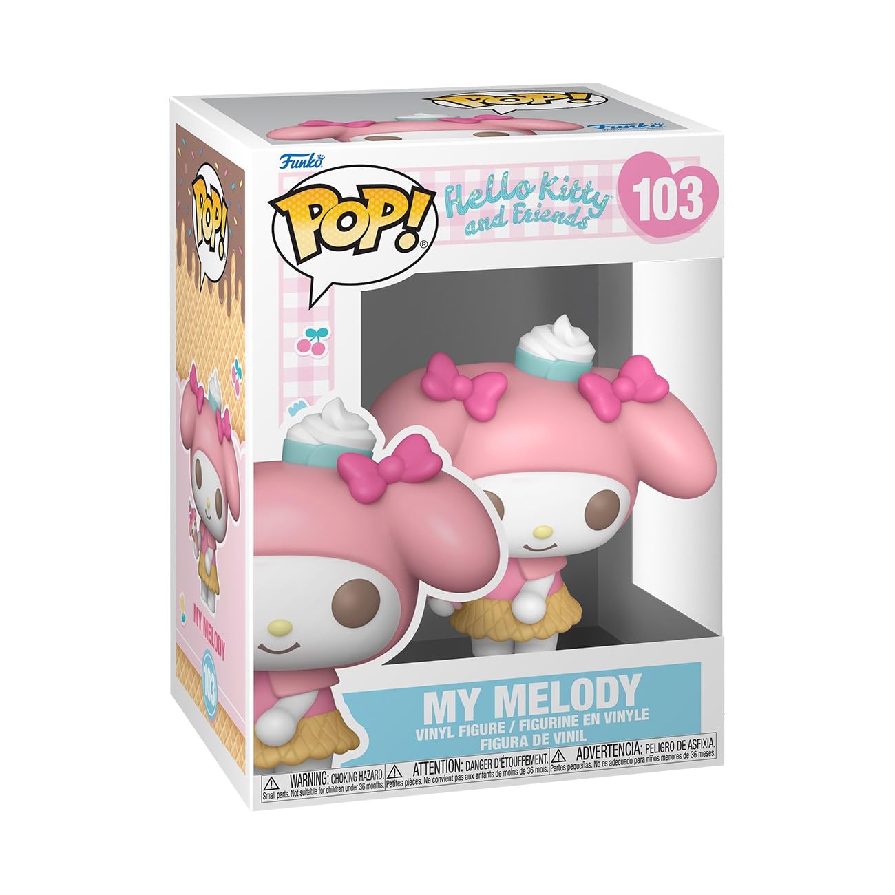 Funko POP Sanrio: Hello Kitty - My Melody - (Icecream) - Collectable Vinyl Figure - Gift Idea - Official Merchandise - for Kids & Adults - Cartoons…