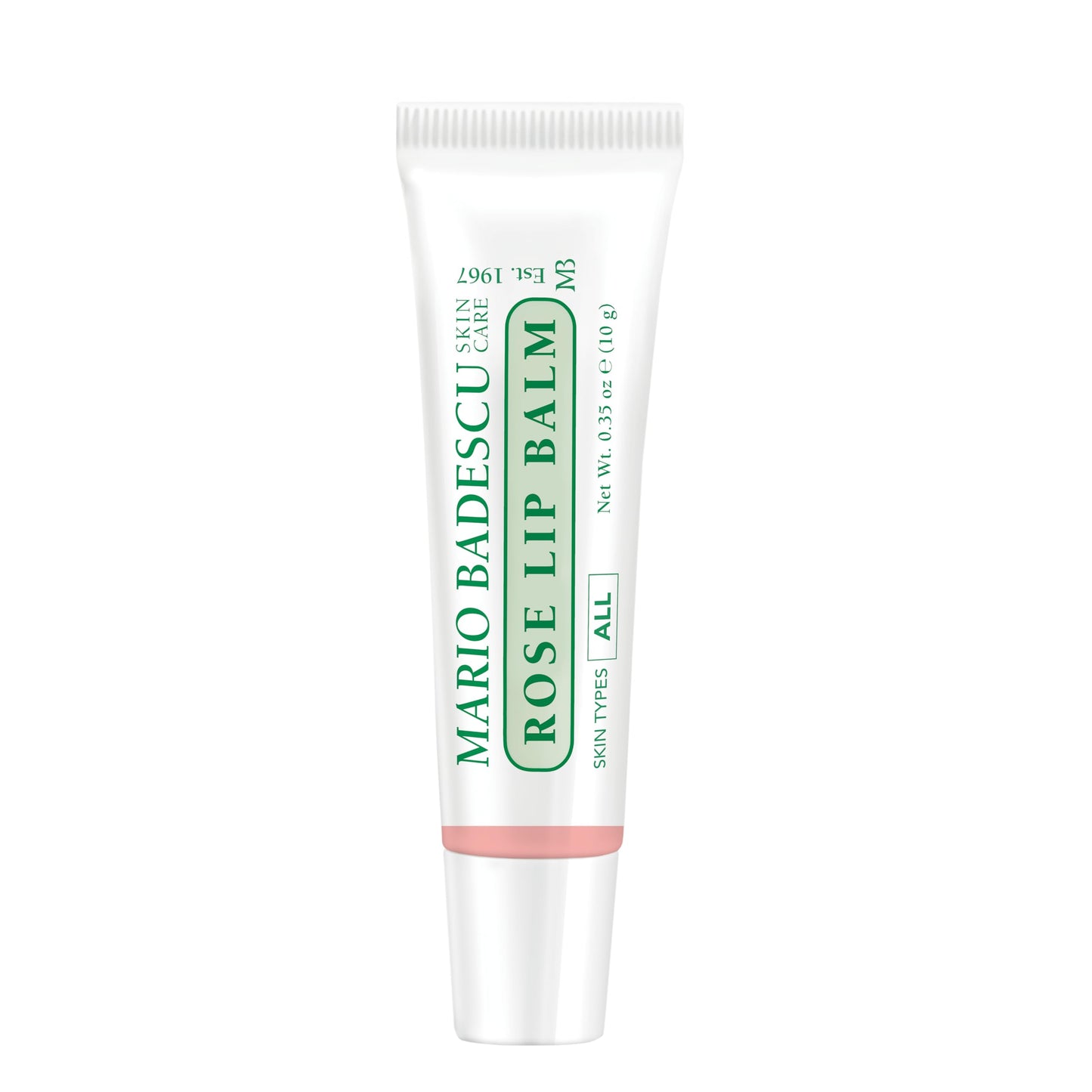 Mario Badescu Moisturizing Rose Lip Balm for Dry Cracked Lips, Infused with Coconut Oil and Shea Butter, Ultra-Nourishing Lip Care Moisturizer