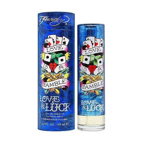 Ed Hardy Love & Luck for Men Eau De Toilette EDT Spray, 3.4 fl oz