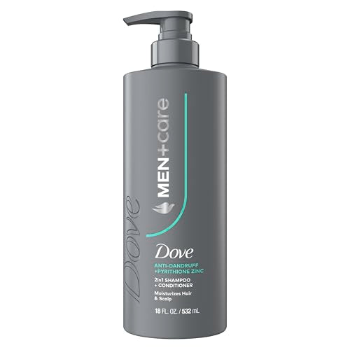 Dove Men+Care 2-in-1 Shampoo + Conditioner 1 ct Dandruff Defense to Moisturize Hair & Scalp, with Pyrithione Zinc, 18 FL OZ Beauty and Personal Care DOVE MEN + CARE Default Title