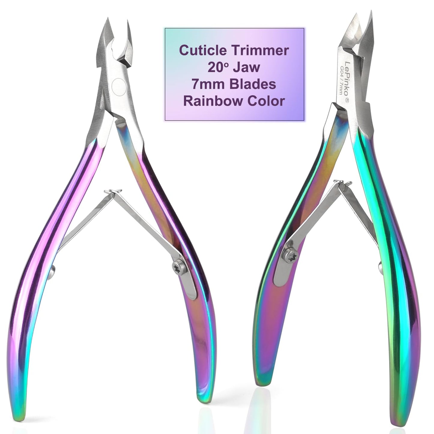 LePinko Professional Cuticle Trimmer kit, Super Sharp Dead Skin Clipper, Labor-saving Cuticula Remover for Fingernail Toenail, Home Salon Use, 7mm Beauty and Personal Care LePinko