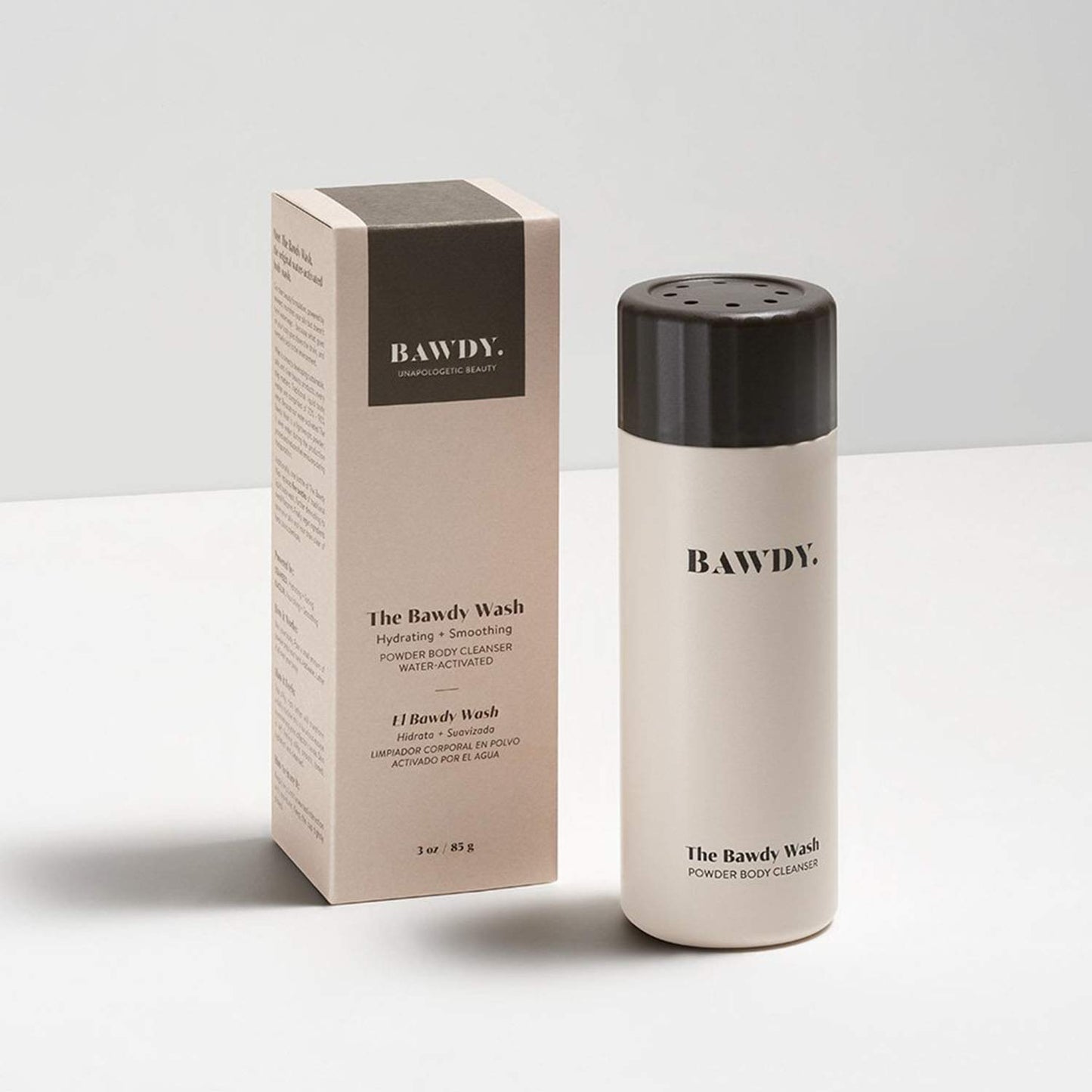 BAWDY The Wash - Lightweight, Water-Activated Powder-to-Foam Body Wash - Vegan, Non-Toxic Ingredients - Clean Body Beauty Products (3oz / 85g)