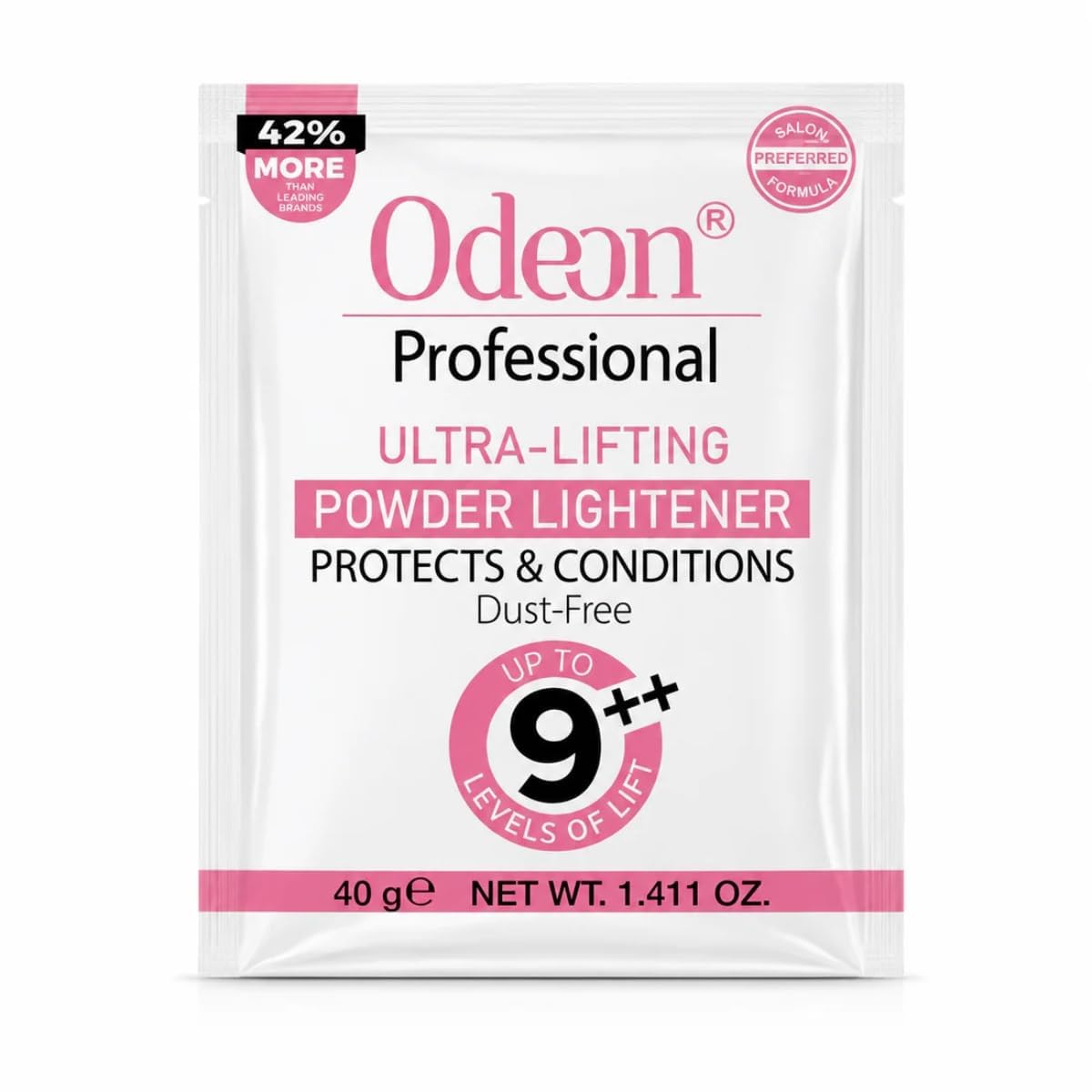 Odeon Professional Ultra-Lifting Powder Lightener - Hair Bleach Powder for Up to 9 Levels Lift | Ideal for Balayage, Highlights & Full Hair Bleaching