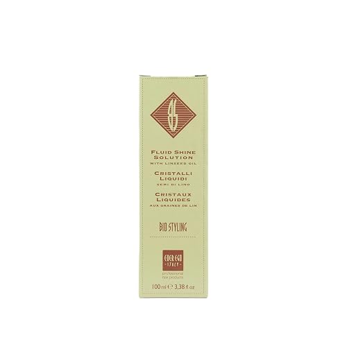 Ever Ego Italy | BioStyling | Liquid Crystals with Linseed OIl | For Chemically Treated or Permed Hair | 3.38fl oz / 100ml Bottle