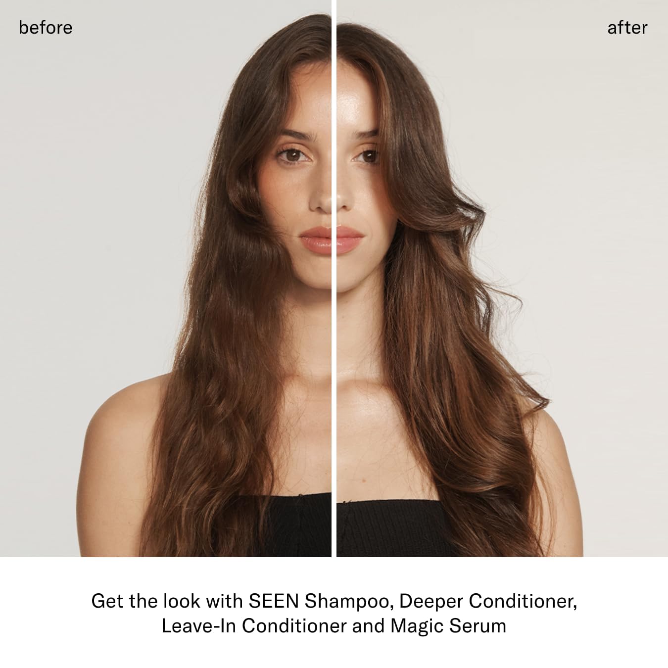 SEEN Shampoo & Deeper Conditioner Bundle, Fragrance Free - Non-Comedogenic Hair Care Set, Dermatologist-Developed, Safe for Sensitive, Eczema
