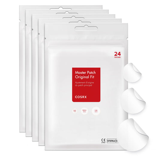 COSRX Acne Pimple Patch Absorbing Hydrocolloid Original 3 Size Patches for Zits Cover, Spot Stickers for Face and Body, Stocking Stuffers, Holiday