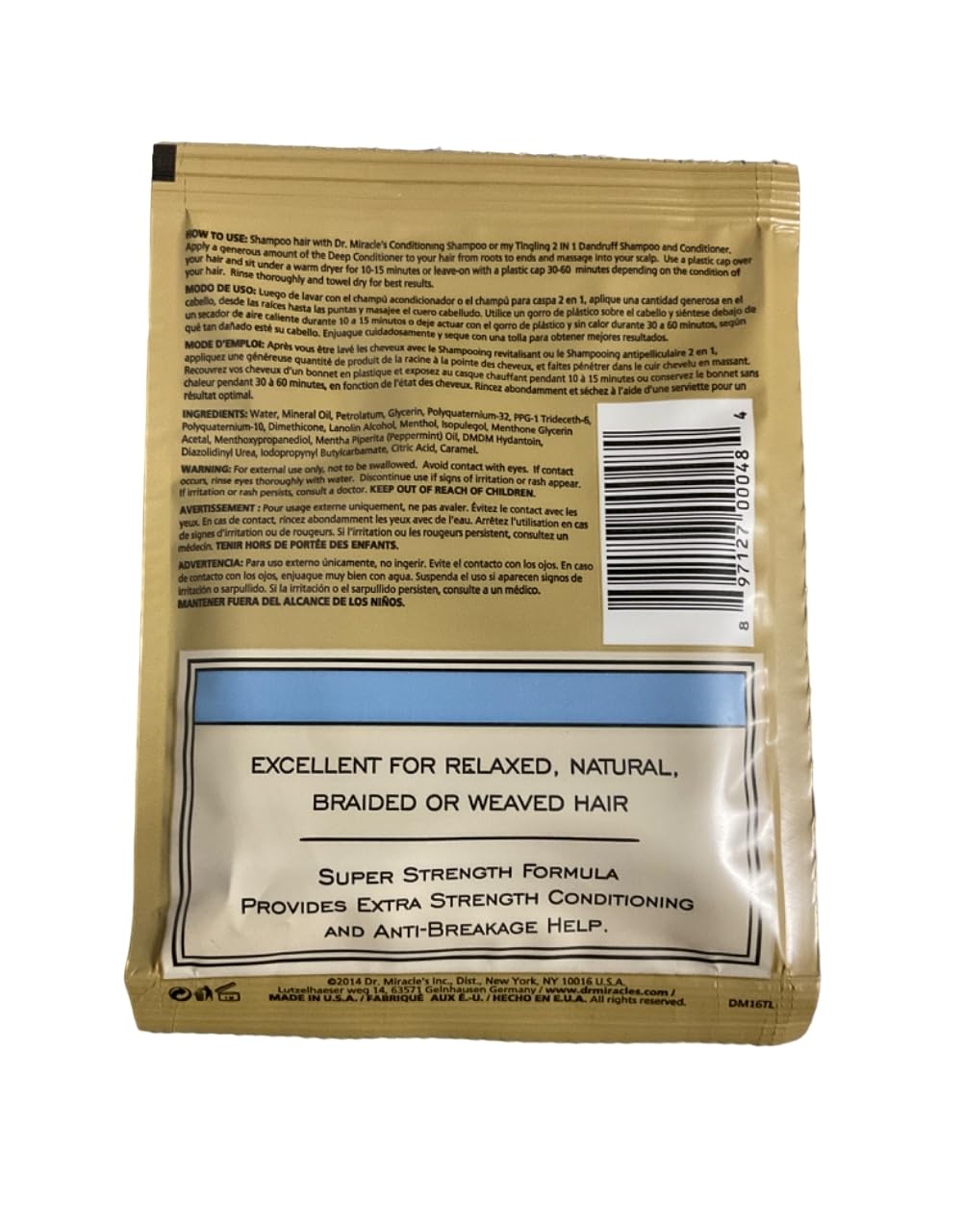 Dr. Miracle's Follicle Healer Deep Conditioning Packet
