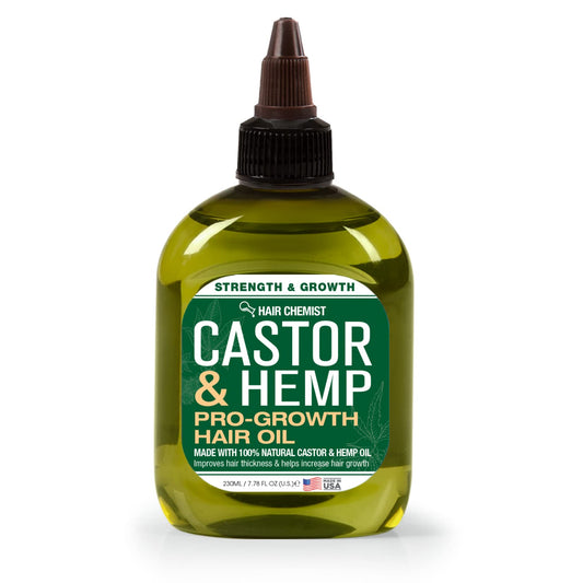 Hair Chemist Castor and Hemp Pro-Growth Hair Oil 7.1 oz. - Natural Hair Oil Blend for Hair Growth