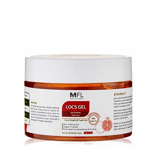 Made For Locs Retwisting Firm Hold Styling Pomade | Gel | 4 oz (Pomegranate)